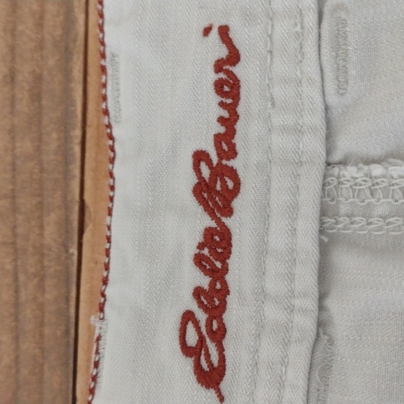 Eddie Bauer 100% Cotton Khaki Knee Length Button Front A-Line Skirt Size 2 - Picture 4 of 11